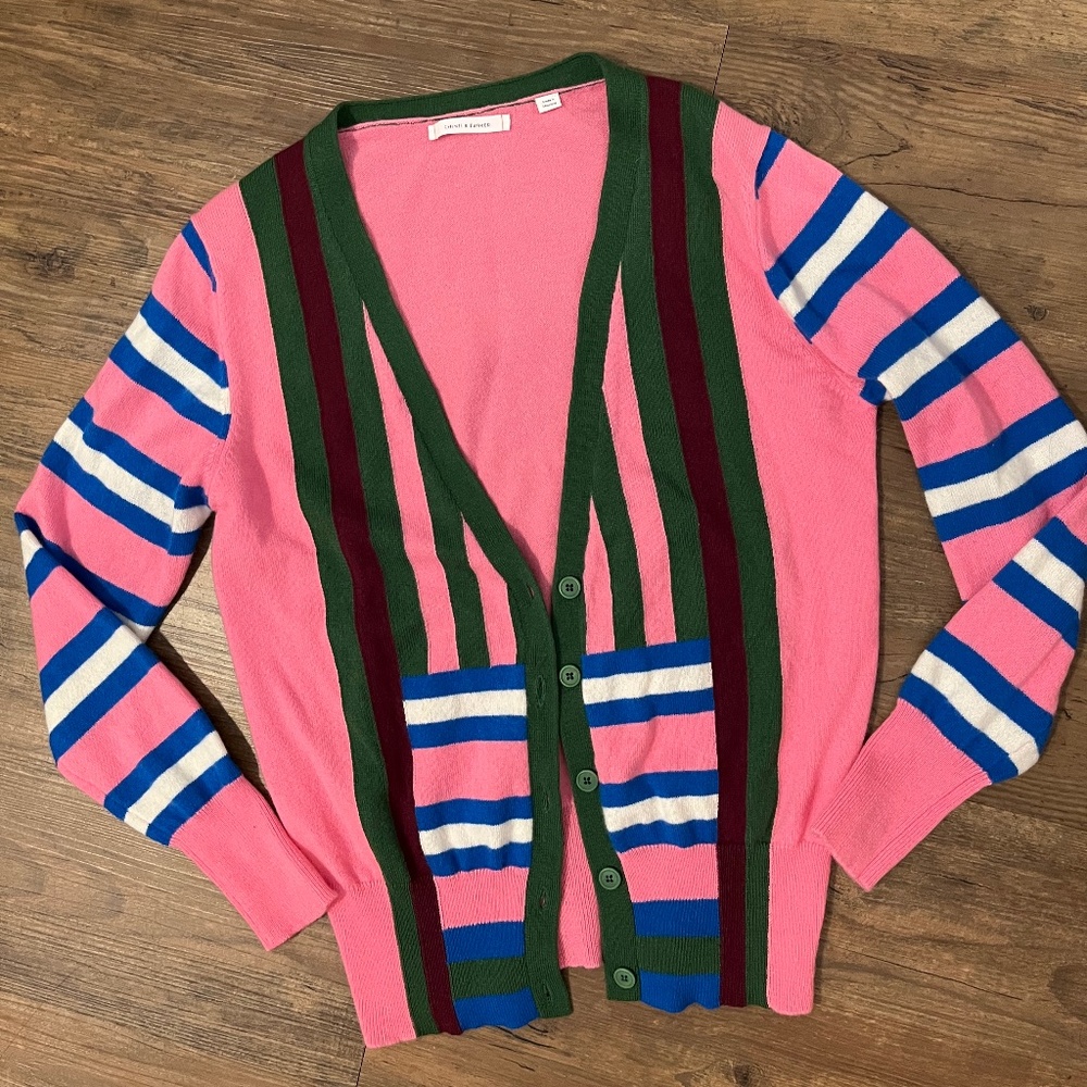 Chinti & Parker pink, cashmere cardigan